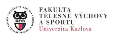 Логотип факультету фізичної культури і спорту Карлового університету